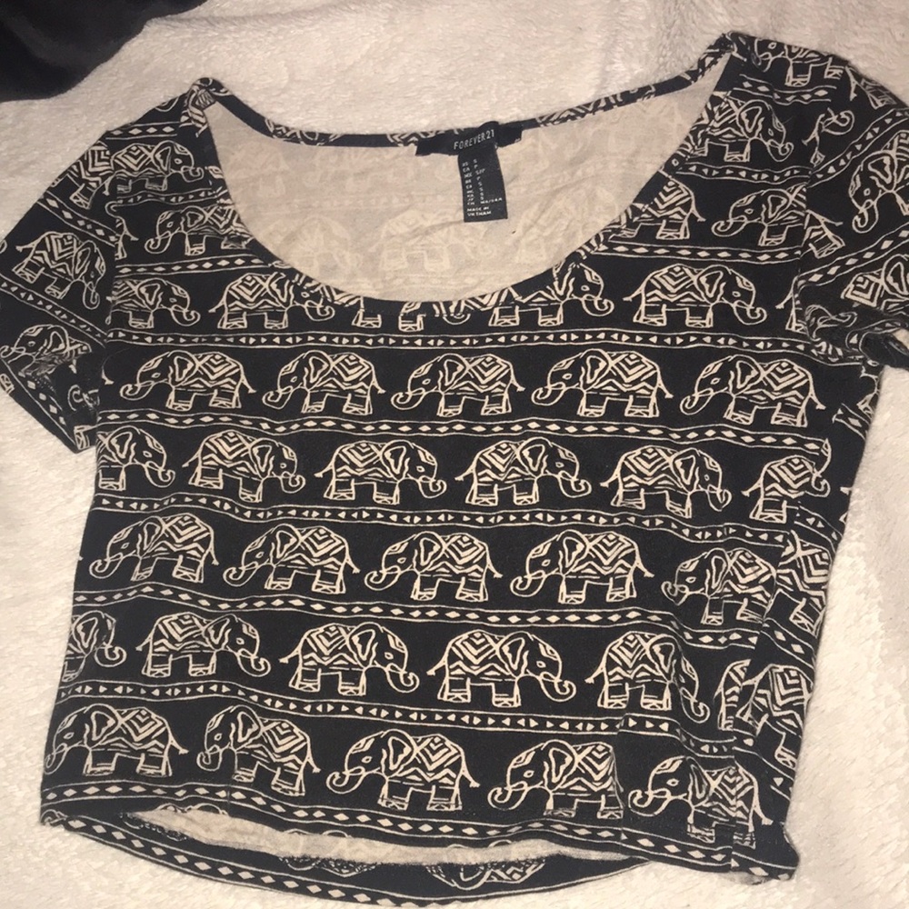 Elephant crop top